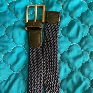 Men’s woven navy fred Perry belt. Large